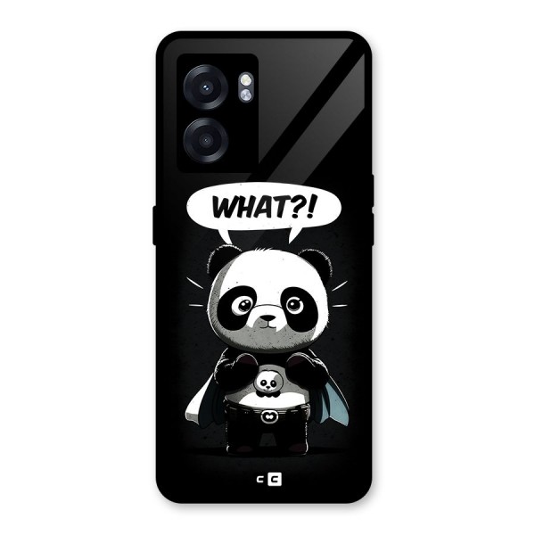 Panda What Confused Glass Back Case for Oppo K10 (5G)