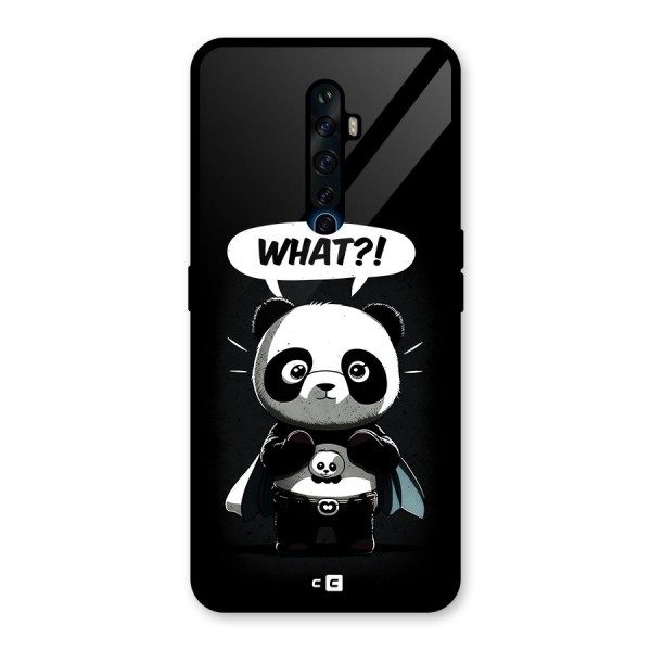 Panda What Confused Glass Back Case for Oppo Reno2 Z