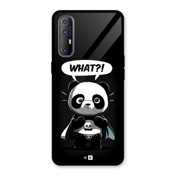 Panda What Confused Glass Back Case for Oppo Reno3 Pro