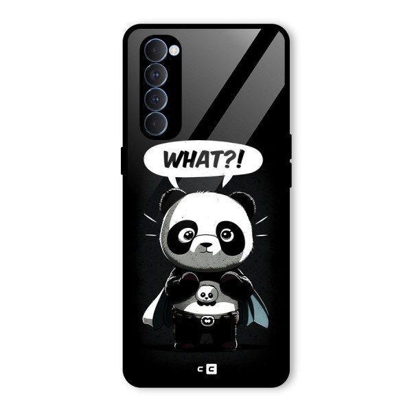 Panda What Confused Glass Back Case for Oppo Reno4 Pro