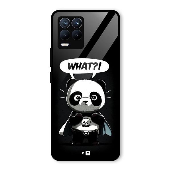 Panda What Confused Glass Back Case for Realme 8 Pro