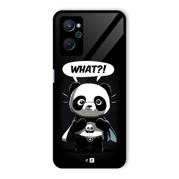 Panda What Confused Glass Back Case for Realme 9i