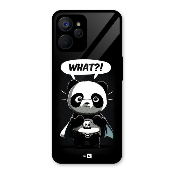 Panda What Confused Glass Back Case for Realme 9i 5G