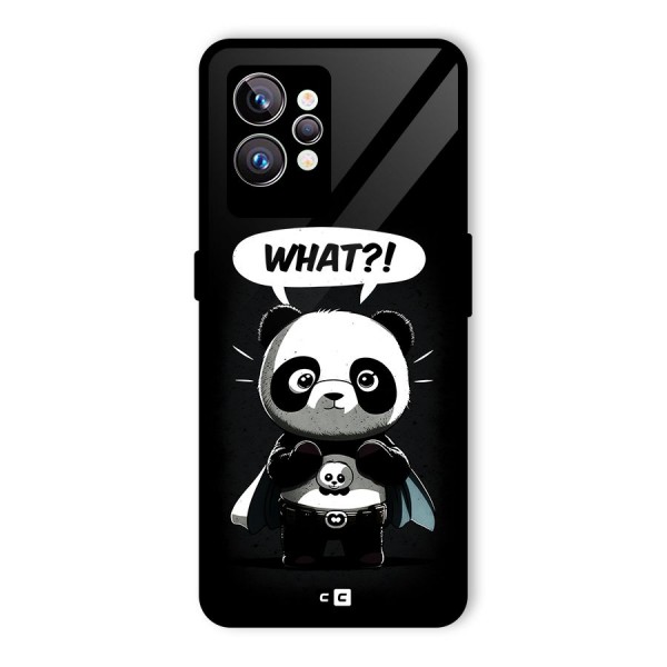 Panda What Confused Glass Back Case for Realme GT2 Pro