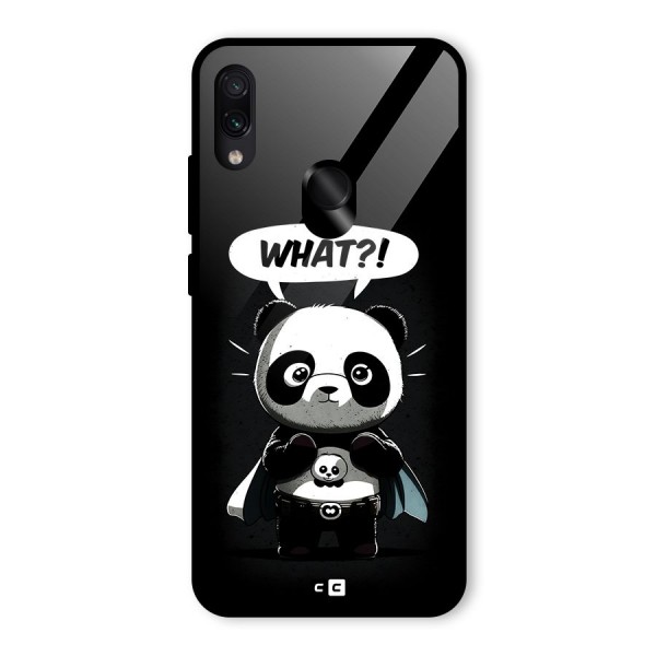 Panda What Confused Glass Back Case for Redmi Note 7