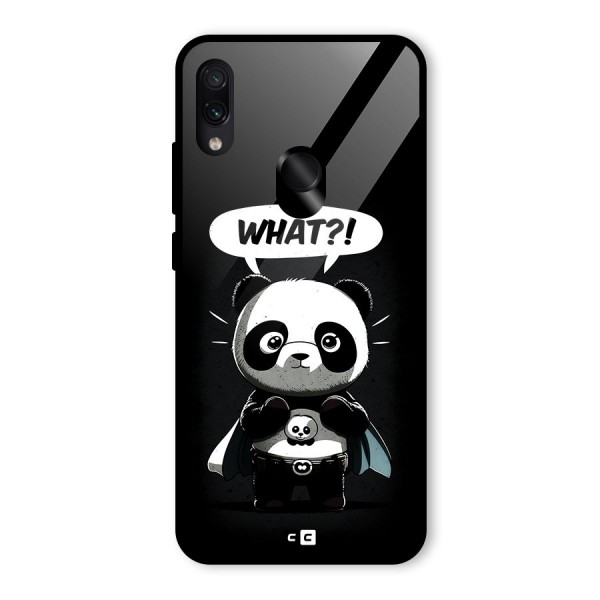Panda What Confused Glass Back Case for Redmi Note 7S