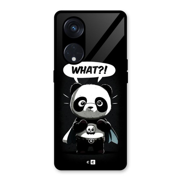 Panda What Confused Glass Back Case for Reno8 T 5G