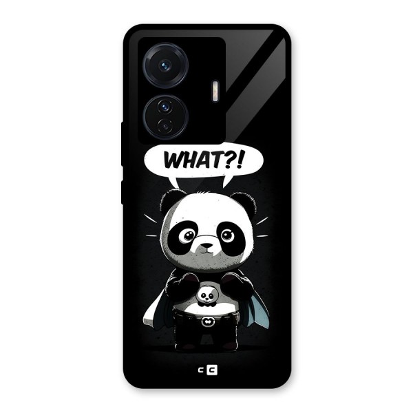 Panda What Confused Glass Back Case for Vivo T1 Pro