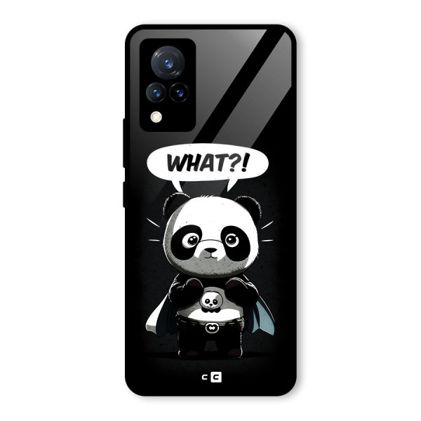 Panda What Confused Glass Back Case for Vivo V21 5G