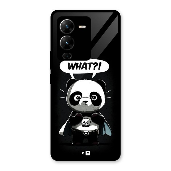 Panda What Confused Glass Back Case for Vivo V25 Pro