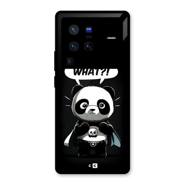 Panda What Confused Glass Back Case for Vivo X80 Pro