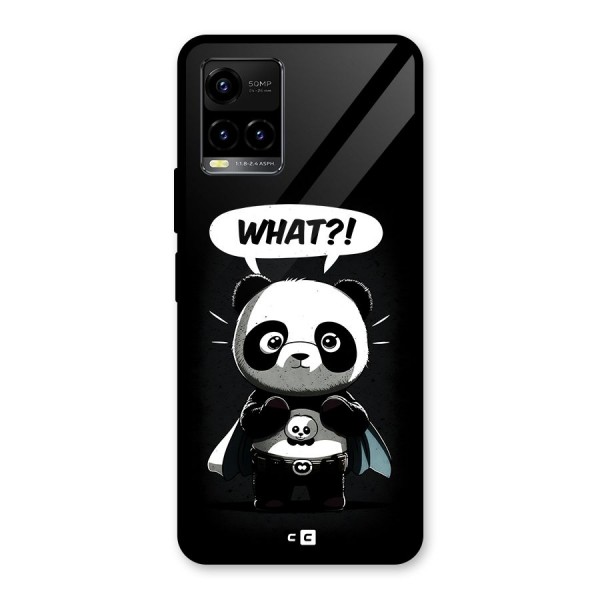 Panda What Confused Glass Back Case for Vivo Y21A