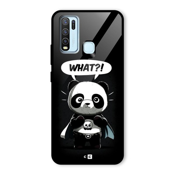 Panda What Confused Glass Back Case for Vivo Y30