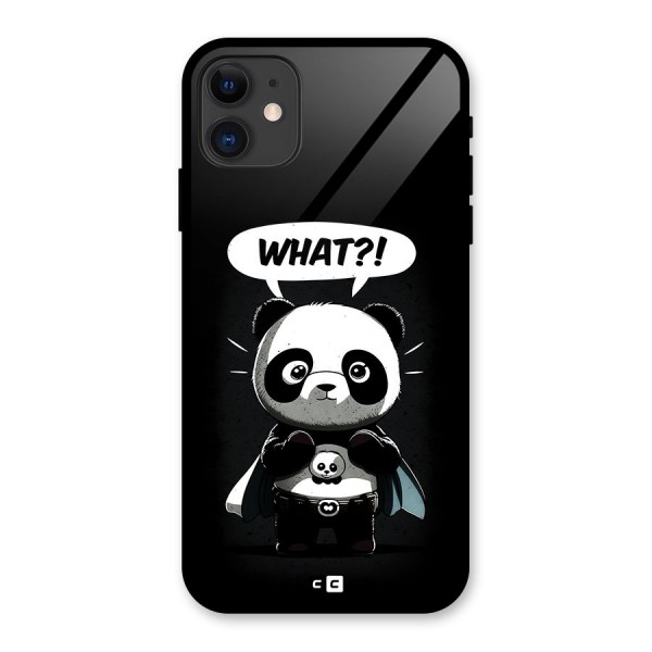 Panda What Confused Glass Back Case for iPhone 11