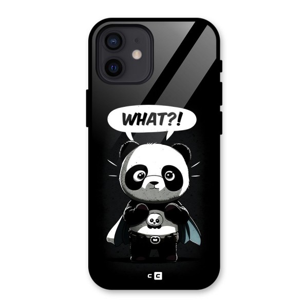 Panda What Confused Glass Back Case for iPhone 12