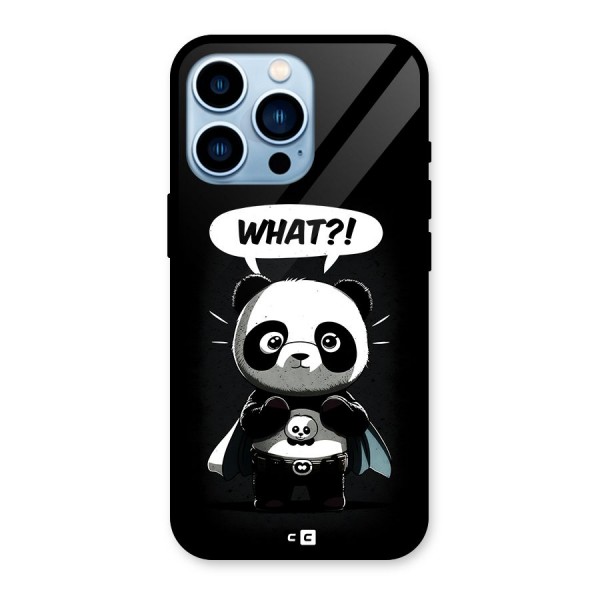 Panda What Confused Glass Back Case for iPhone 13 Pro