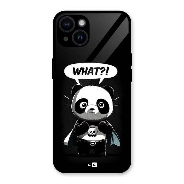 Panda What Confused Glass Back Case for iPhone 14