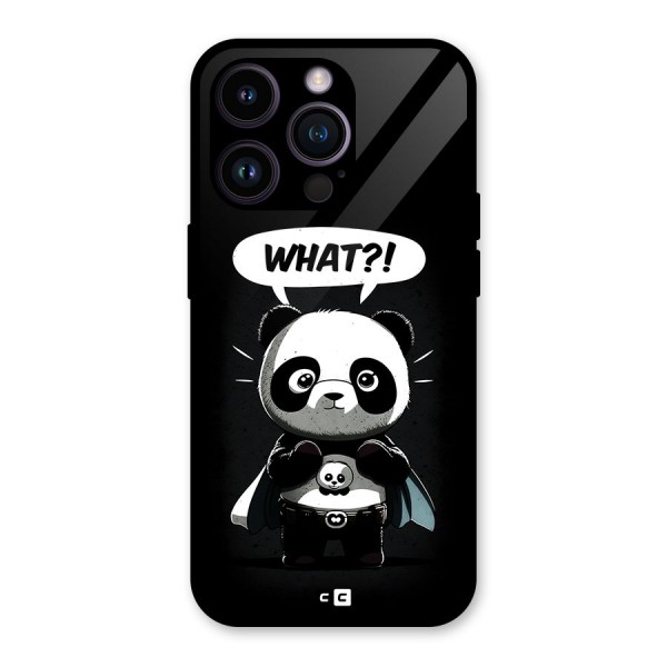Panda What Confused Glass Back Case for iPhone 14 Pro