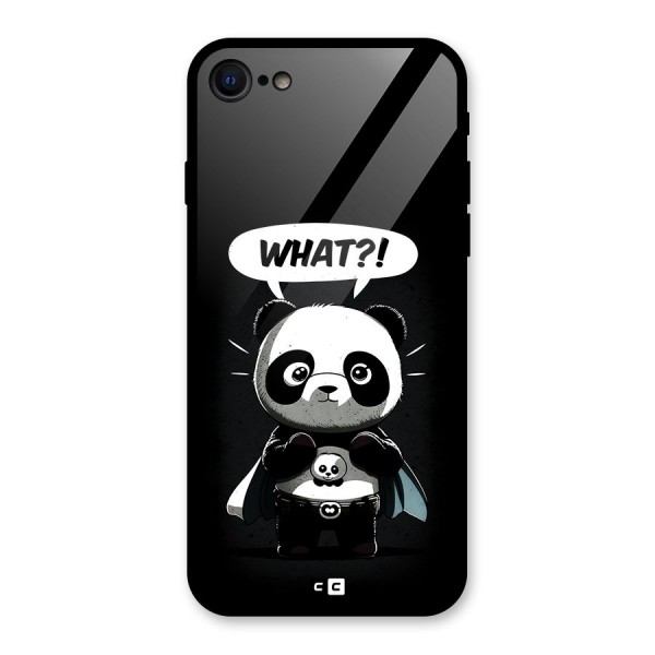 Panda What Confused Glass Back Case for iPhone SE 2020