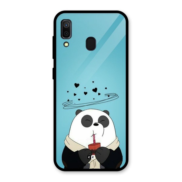 Pandaa Ji Glass Back Case for Galaxy A30