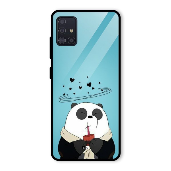 Pandaa Ji Glass Back Case for Galaxy A51