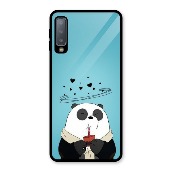 Pandaa Ji Glass Back Case for Galaxy A7 (2018)