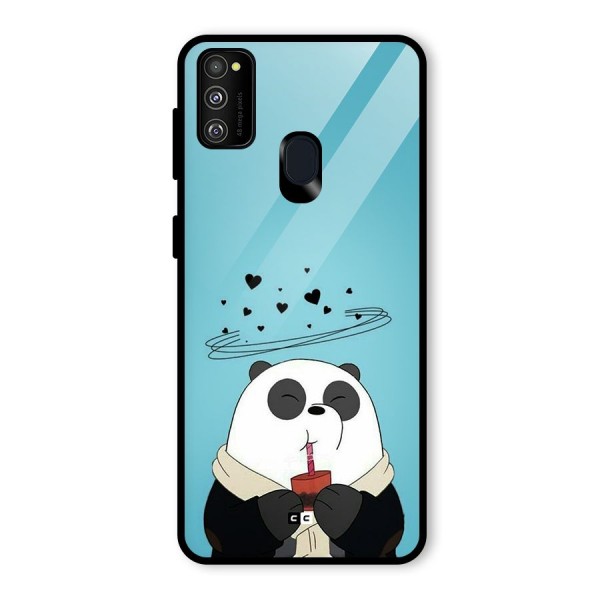 Pandaa Ji Glass Back Case for Galaxy M21