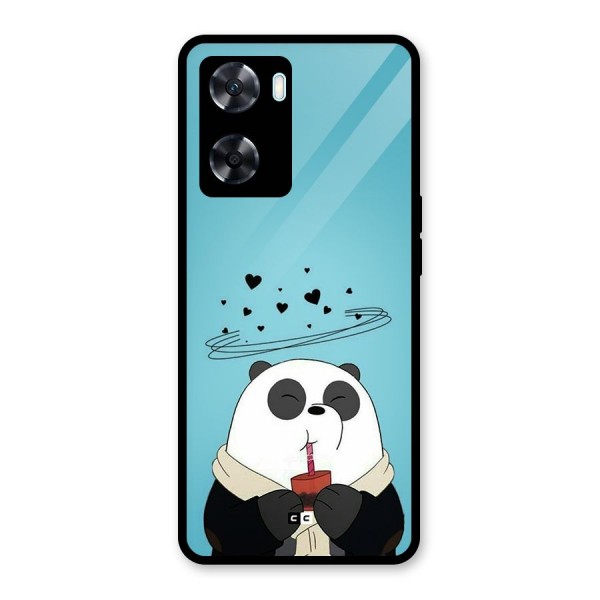 Pandaa Ji Glass Back Case for Oppo A77s