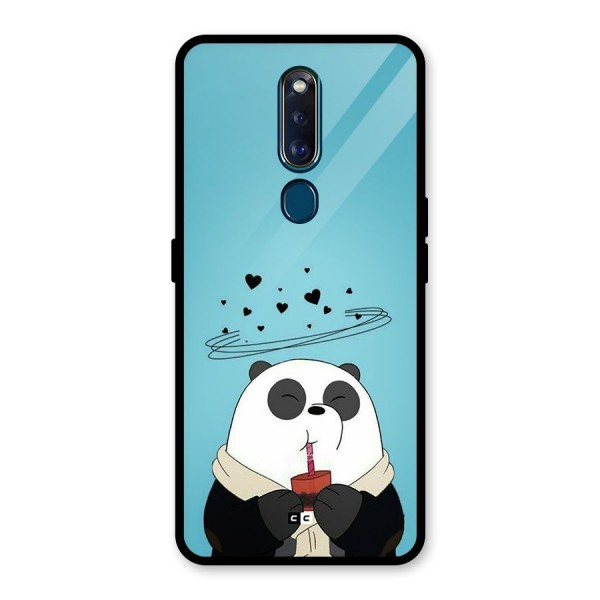 Pandaa Ji Glass Back Case for Oppo F11 Pro