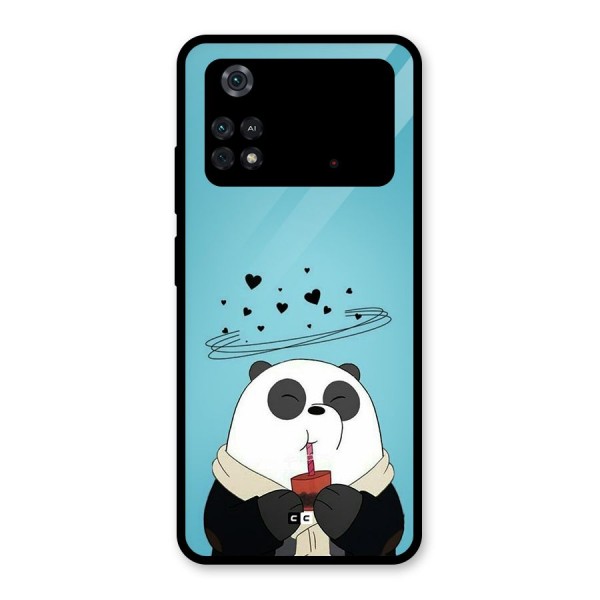 Pandaa Ji Glass Back Case for Poco M4 Pro 4G