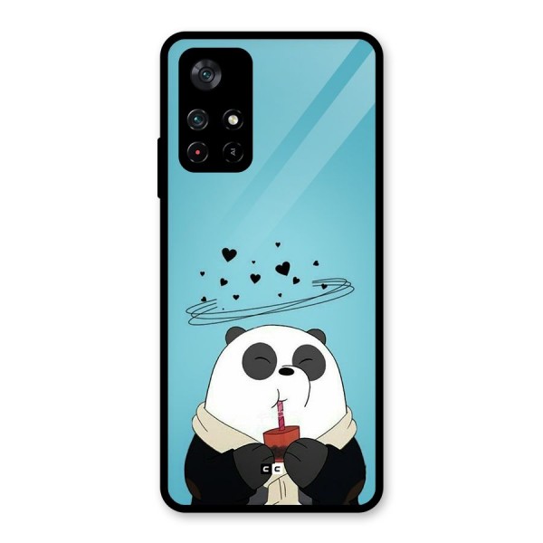 Pandaa Ji Glass Back Case for Poco M4 Pro 5G