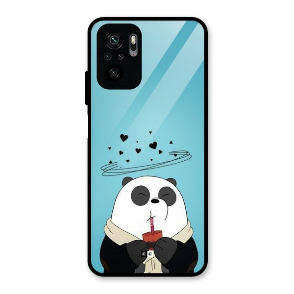 Pandaa Ji Glass Back Case for Redmi Note 10