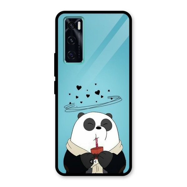 Pandaa Ji Glass Back Case for Vivo V20 SE