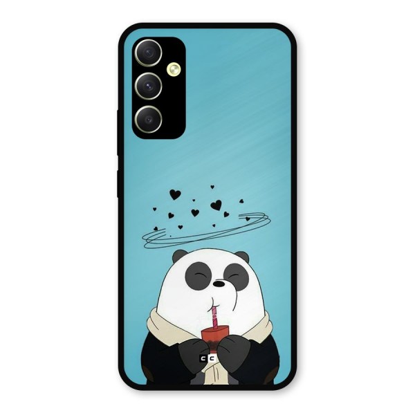 Pandaa Ji Metal Back Case for Galaxy A34