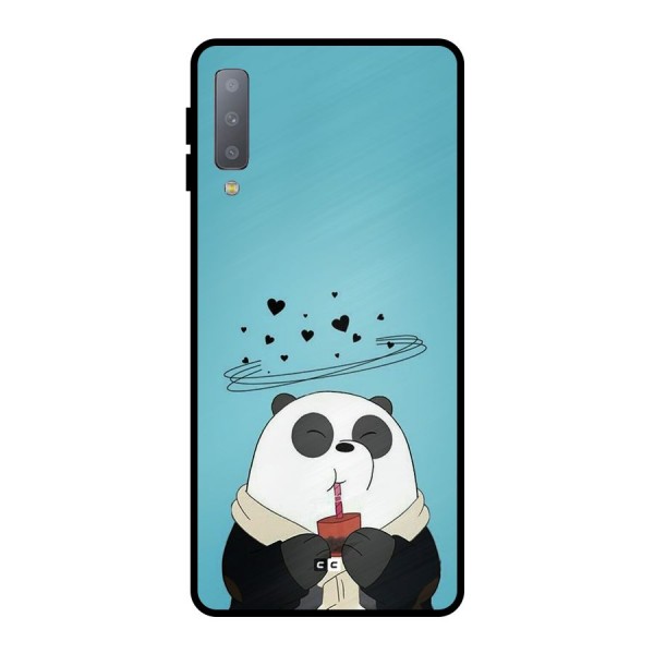 Pandaa Ji Metal Back Case for Galaxy A7 (2018)