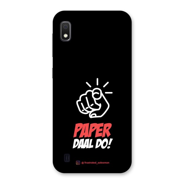 Paper Daal Do Black Back Case for Galaxy A10