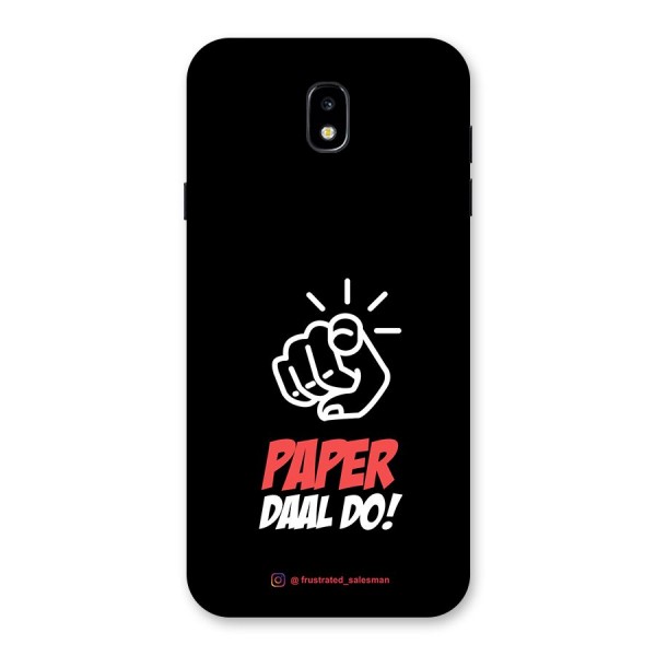 Paper Daal Do Black Back Case for Galaxy J7 Pro