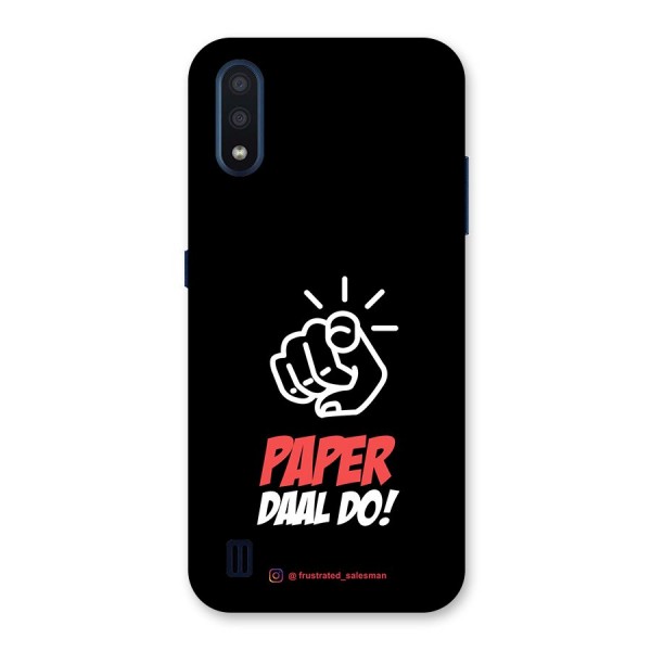 Paper Daal Do Black Back Case for Galaxy M01