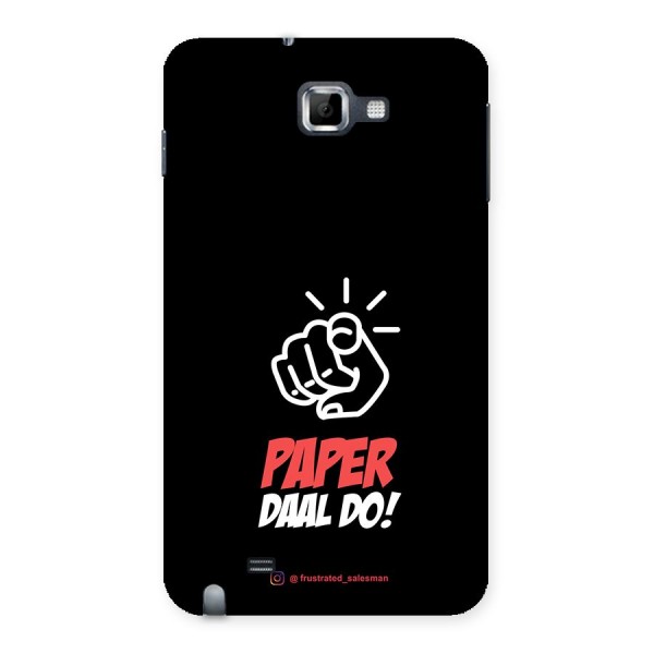 Paper Daal Do Black Back Case for Galaxy Note