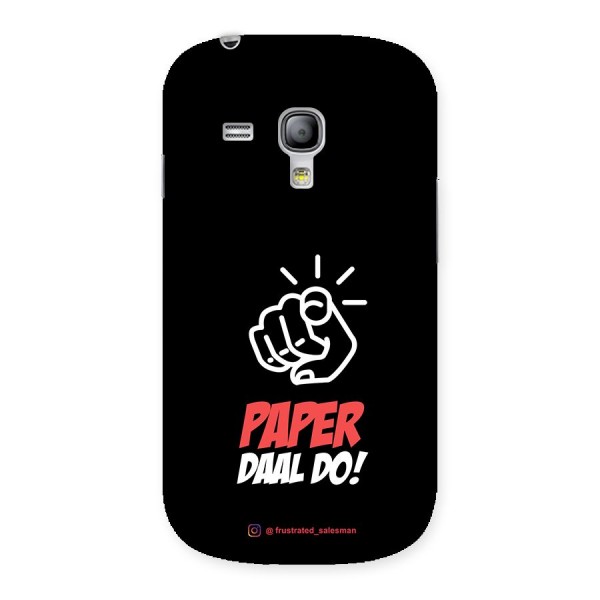 Paper Daal Do Black Back Case for Galaxy S3 Mini