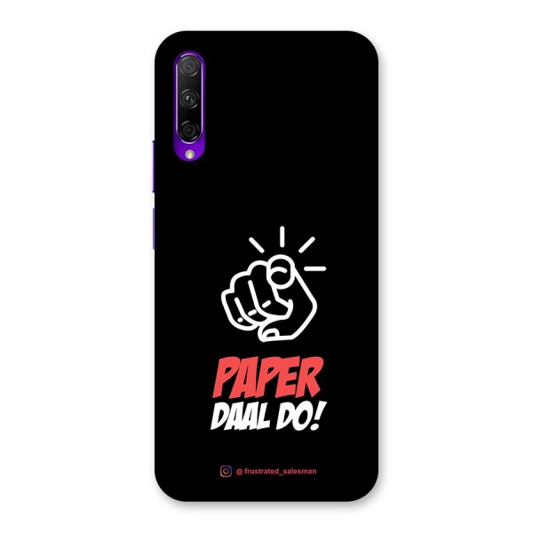Paper Daal Do Black Back Case for Honor 9X Pro