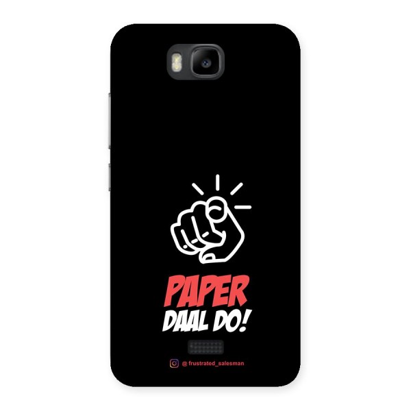 Paper Daal Do Black Back Case for Honor Bee