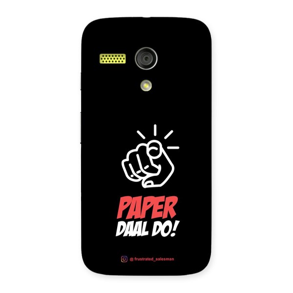 Paper Daal Do Black Back Case for Moto G