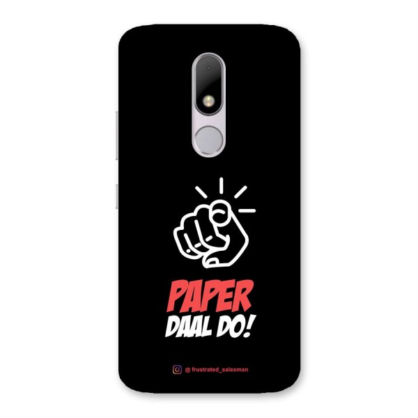 Paper Daal Do Black Back Case for Moto M