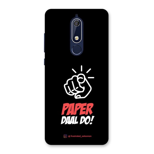 Paper Daal Do Black Back Case for Nokia 5.1