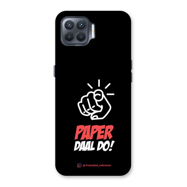 Paper Daal Do Black Back Case for Oppo F17 Pro