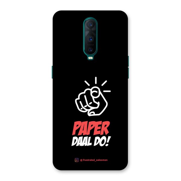 Paper Daal Do Black Back Case for Oppo R17 Pro