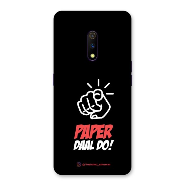 Paper Daal Do Black Back Case for Realme X