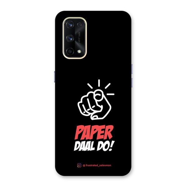 Paper Daal Do Black Glass Back Case for Realme X7 Pro