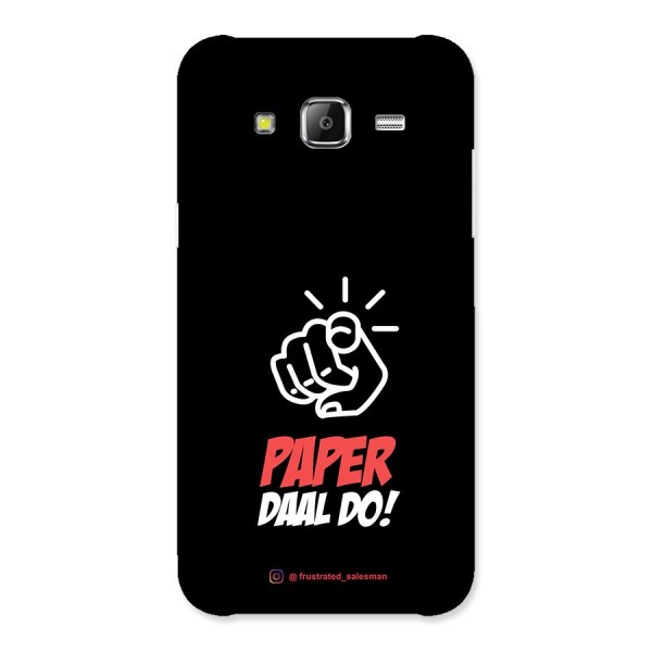 Paper Daal Do Black Back Case for Samsung Galaxy J5